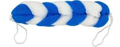 Мочалка косичка "Tressy" Белая-Синяя 70 гр 1 шт