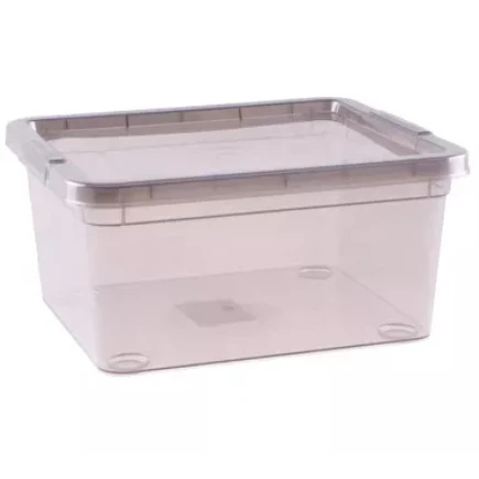 Контейнер универсальный с крышкой для хранения "MYSTERY", прозрачный, 19*16*9см, 1.9л