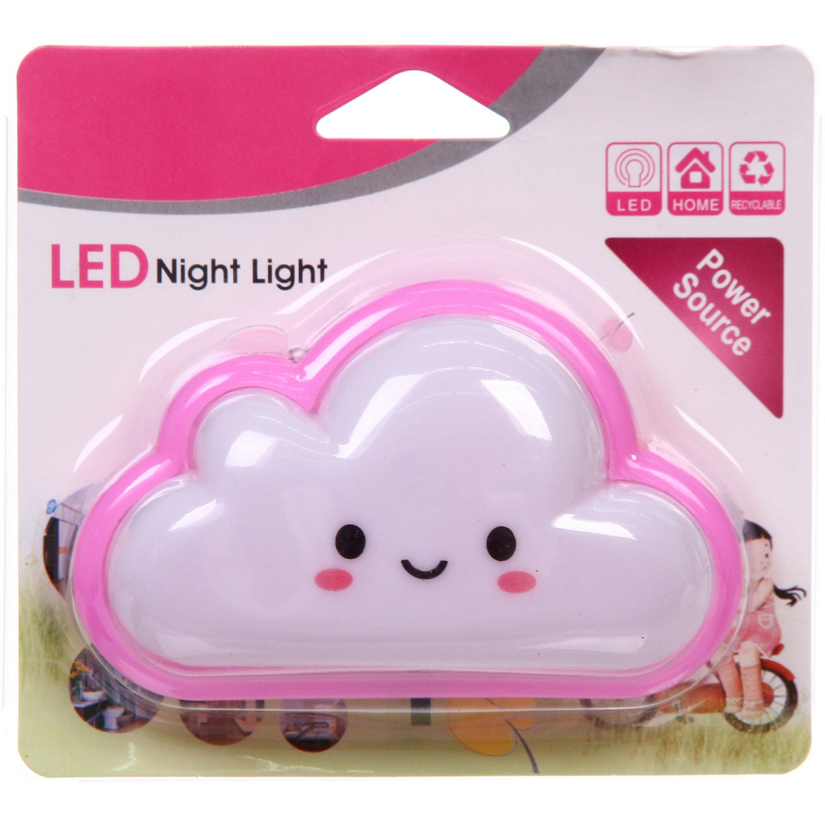 Ночник-светильник "Sweet dream - Облако" 2W 220V, Розовый