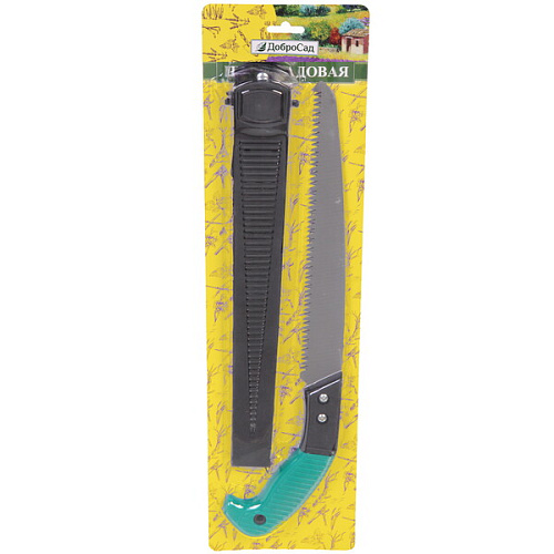 Пила садовая "Идеальный сад" лезвие 27см с чехлом ДоброСад