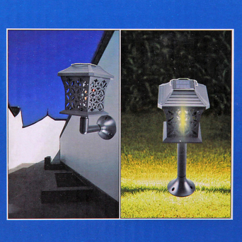 Фонарь садовый Винтаж 121213,5 см (h=60 см) на солнечной батарее (универсальный), тёплый белый_16