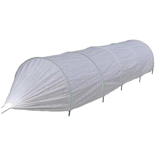 Парник Удача 4м ПВД дуги 5шт/2,5м, укр. материал спанбонд 42г/м2 (7 соток)