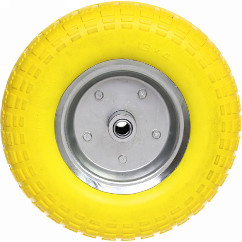 Колесо к тачке 13 4,00-6 (ось 20мм) вспененный полиуретан_3