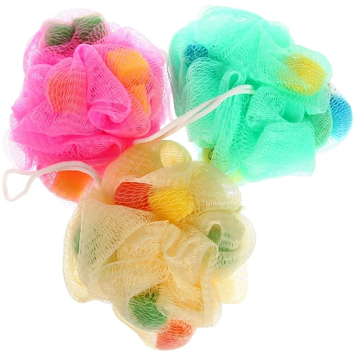 Мочалка для тела полипропиленовая Ультрамарин - Пушистик d-10см_12