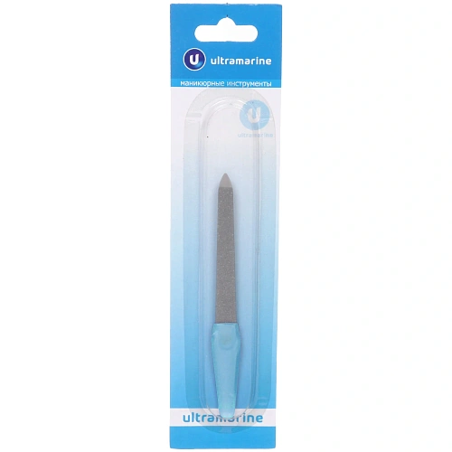 Пилка для ногтей металлическая на блистере Ультрамарин, цвет ручки микс, цвет пилки серебро,12,7см_9