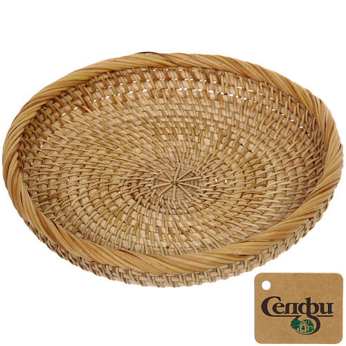 Сухарница плетеная из ротанга "Boho style" 19*3см