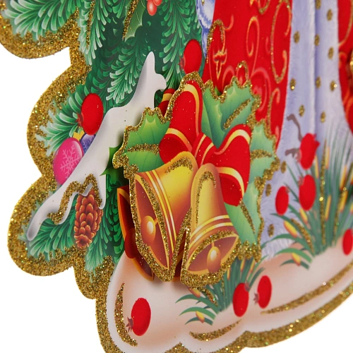 Плакат Дед Мороз и белочка 55 см_3