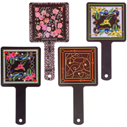 Зеркало косметическое "ИМАНИ - ТАНГОРИЯ", микс 4 дизайна, 23,4*12см (PVC подвес) 