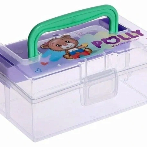 Аптечка детская "POLLY", прозрачная, 17*15*8см / 0.8л