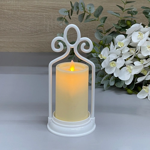 Сувенир с подсветкой "Свеча - Винтаж" 11*24 см (работает от батареек 3 ААА)