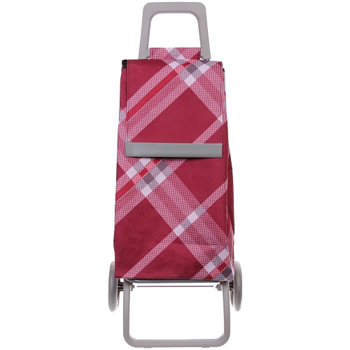 Тележка хозяйственная с сумкой (934030см, колеса 15см,грузоподъемность до 40 кг) бордовая_18