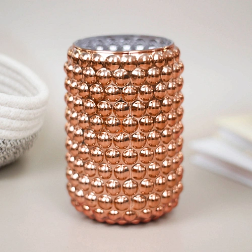 Подсвечник "Капли дождя" 8*12,5 см, Янтарь