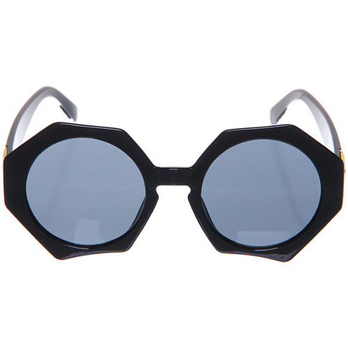 Очки солнцезащитные детские ЖАРА, круглые, цвет черный_4