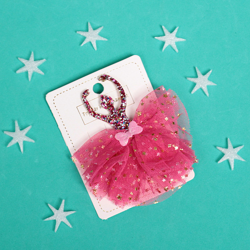 Зажим для волос Балерина”, микс 6 цветов, 8,510см_4