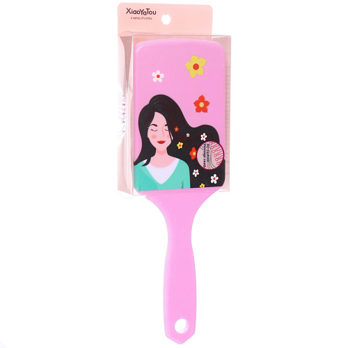 Расческа массажная прямоугольная форма КОЛЛЕКЦИЯ ИМАНИ - ЭЛЬСА, микс 4 дизайна, 247,5см (PVC упаковка)_15