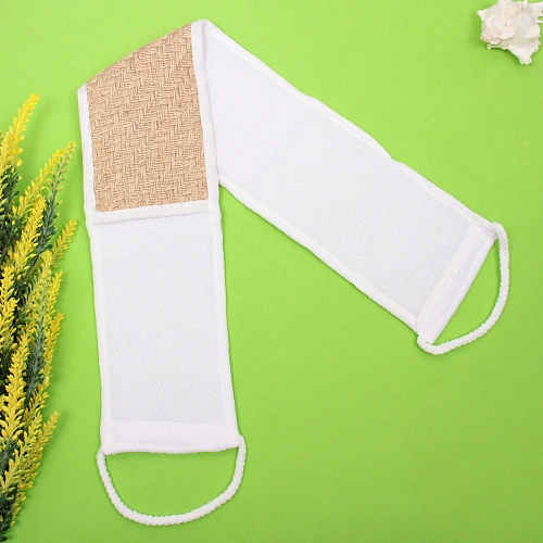 Мочалка для тела ULTRAMARIN TORONTO, комбинированная, цвет белый, 7011см_3