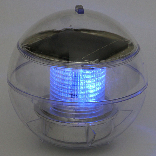 Фонарь садовый Шар d=10 см, на солнечной батарее (для погружения в бассейн и водоем), Мультицвет_7