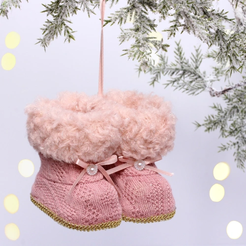 Подвеска "Волшебные ботиночки" 7 см, розовый