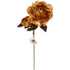 Искусственные цветы "FLOWERS GLAMOUR" 60см Пионы 2 цветка золотые