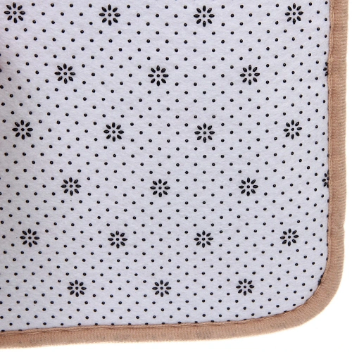 Набор для ванной и туалета 3 пр Эстель ( 2 коврика 5080+5040, 1 чехол на крышку унитаза)бежевый_4