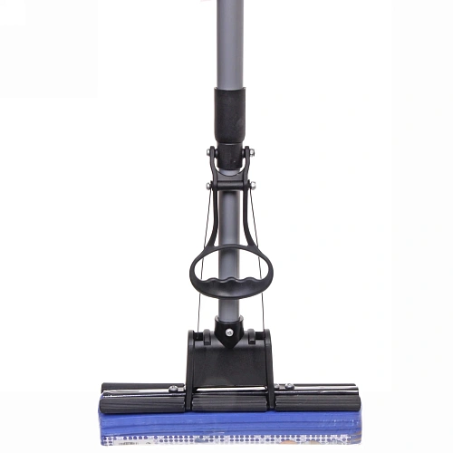 Швабра Селфи с губкой ПВА металлическая ручка 110 см(отжим один ролик) 8019_7