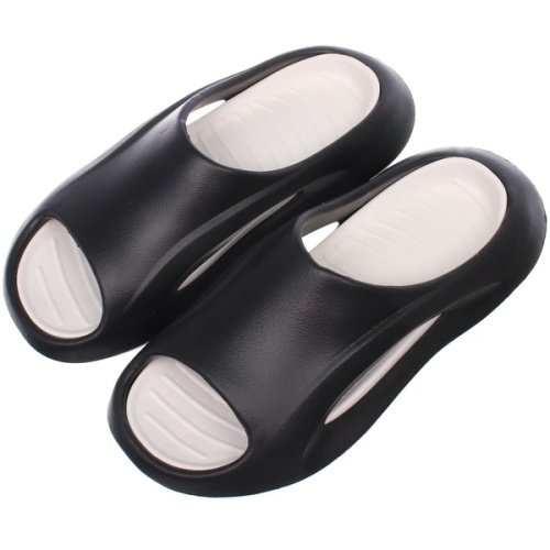 Шлепанцы мужские "PRIME", цвет черный, белая стелька, р-р 40-41