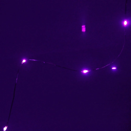 Гирлянда на батарейках 1,5 м 15 ламп LED, Фиолетовый_11