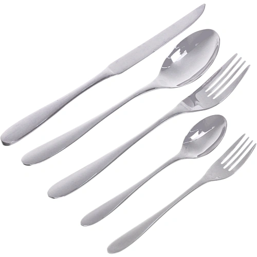 Набор столовых приборов SANLI 20шт (4ножа, 4ствилки, 4десвилки,4стложки, 4чложки), цвет серебро_4