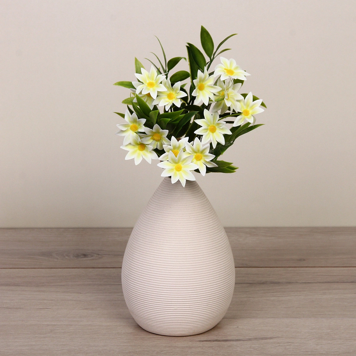 Искусственные цветы "Волшебство лета" 32см Космея 15 цветков белые