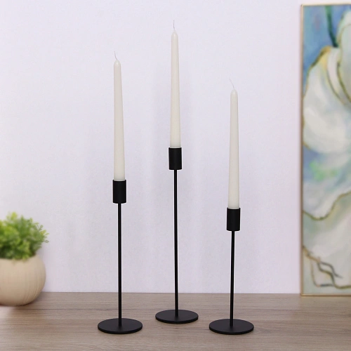 Подсвечники IDEAL 22 2732 см (набор 3 шт), Черный_6