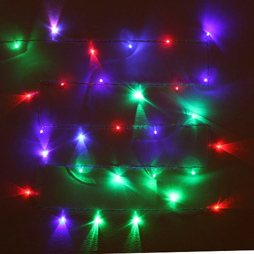 Гирлянда для дома с USB-зарядкой 5м 50 ламп LED, прозрачпровод, Мультицвет_44