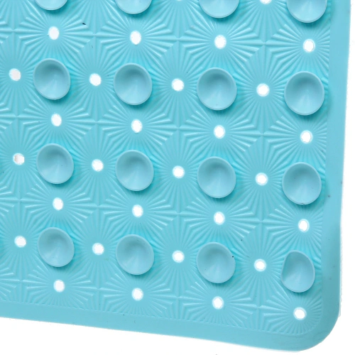 Коврик в ванну Селфи 68х38 ПВХ Франко бирюзовый_4