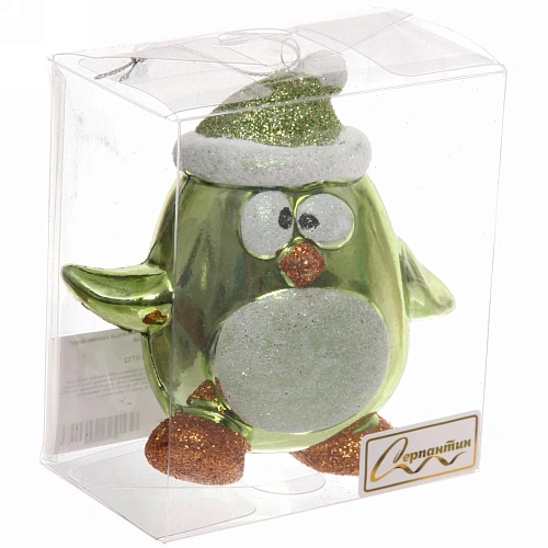 Ёлочная игрушка Весёлый пингвинёнок 11611 см, зелёный_8