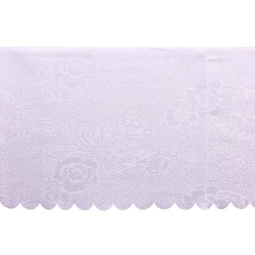 Скатерть 148180 см Классика, цветы, цвет белый_5