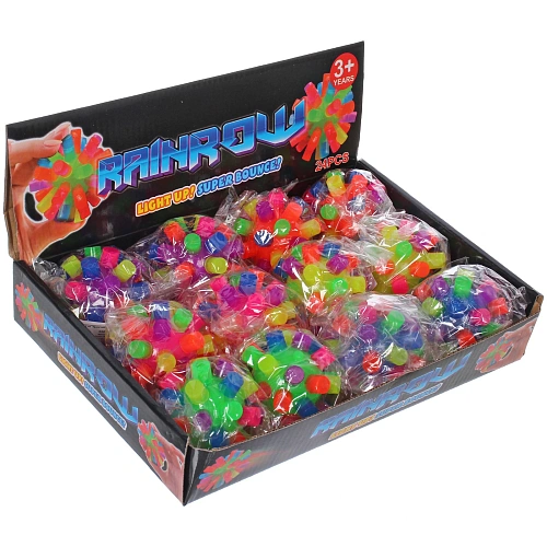 Мяч 6 см Яркое веселье попрыгун, с подсветкой_7