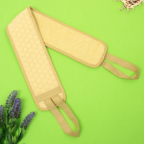 Мочалка для тела Premium - Laguna, цвет бежевый,  982см_3