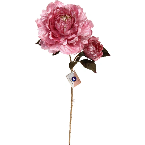 Искусственные цветы FLOWERS GLAMOUR 60см Пионы 2 цветка розовые_2