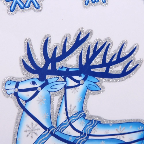 Наклейка на стекло Волшебная зима 4119 см, микс_11