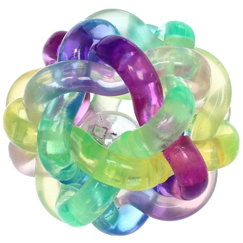 Мяч 6 см Клубок попрыгун, с подсветкой_5