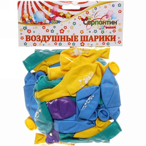 Воздушные шары  50 шт, 1025см Пират, (микс)_3
