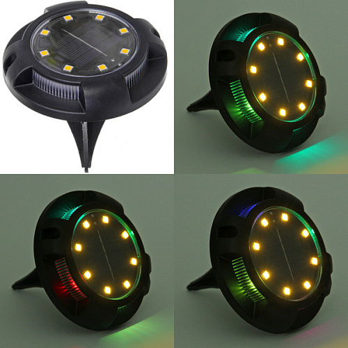 Фонарь садовый Streetlight 12 см, d=11 см, на солнечной батарее, Мультицвет_4