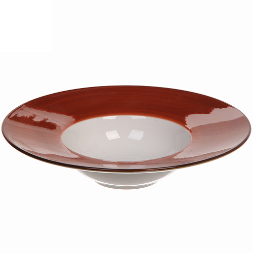 Тарелка керамическая "Corsica orange" 24*6см, для пасты