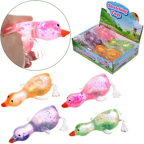 Игрушка "Гусь" мялка, 15 см, микс