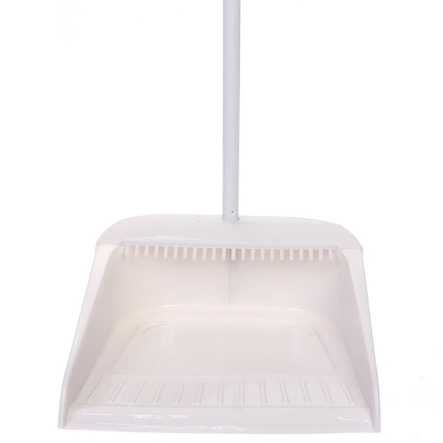 Набор для уборки, щетка для пола с совком Профи белый 301_14