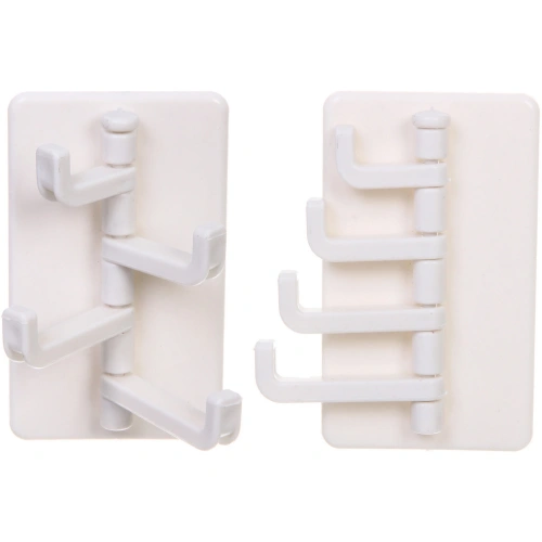 Крючок настенный многофункциональный на липкой основе "ИДЕЯДОМА", цвет белый, нагрузка 3кг/9*5,5см (пакет с подвесом)