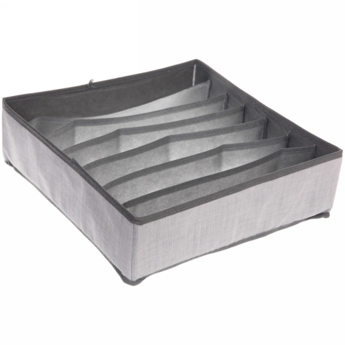 Кофр - органайзер для хранения вещей "ЭФОЛТ", цвет пыльно - серый, 7 отделений, 32*32*10см✦
