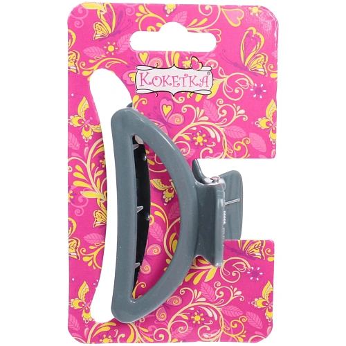 Заколка-краб для волос  на блистере Magic Gloss, трапеция, микс 6 цветов, 6,5см (Кокетка)_7