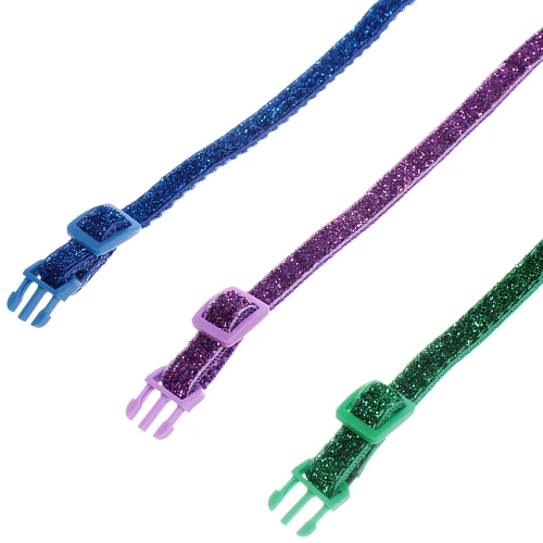 Ошейник с колокольчиком 11932см Zoo City-Блестящий БУМ микс цветов CC02 Ultramarine_8