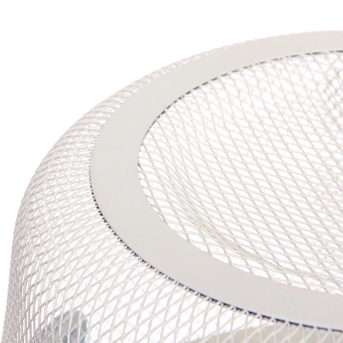 Корзина для хранения металлическая с деревянной ручкой ФАРГО, цвет белый, 2618см (лейбл Селфи)_6