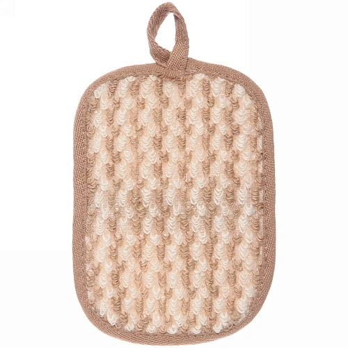 Мочалка для лица и тела Ультрамарин - Прима, массажная, цвет бежевый, 1217см_9